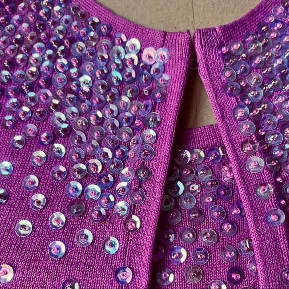 GAP Fuschia Women's Cardigan/Shell Sweater Set with Sparkling Accents NWOT - Picture 5 of 11